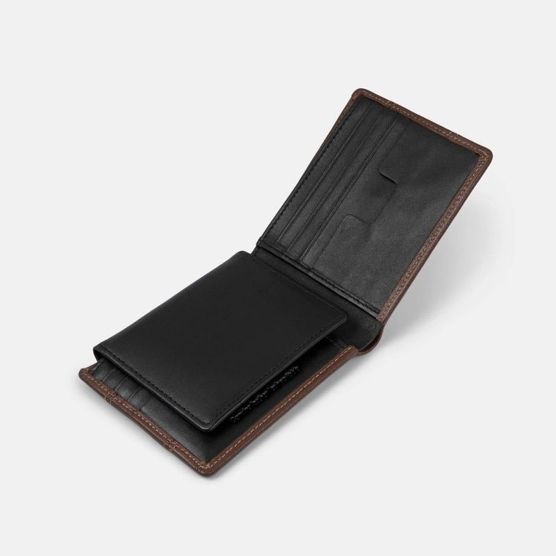 Portefeuille avec protection RFID en cuir