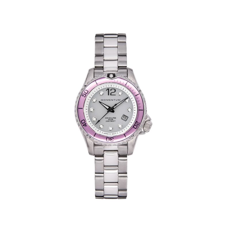 Montre à énergie solaire 30mm Mini Eclipse rose