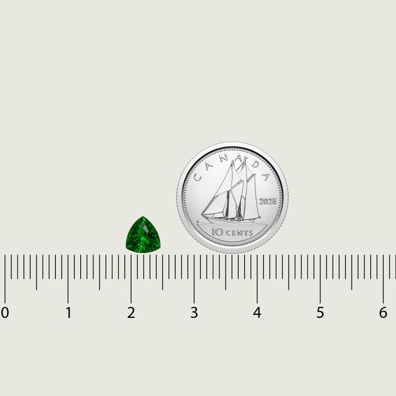 Grenat Travorite Naturel Taille Trillion 5.5 mm