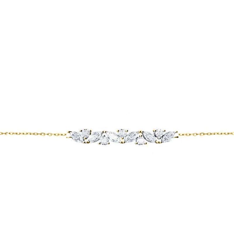 Bracelet Nuage Scintillant en or 10K et moissanites