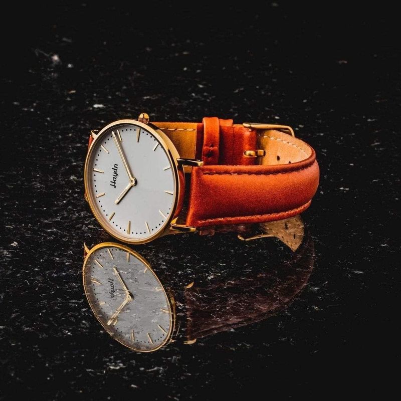 Montre Daphne avec bracelet en cuir