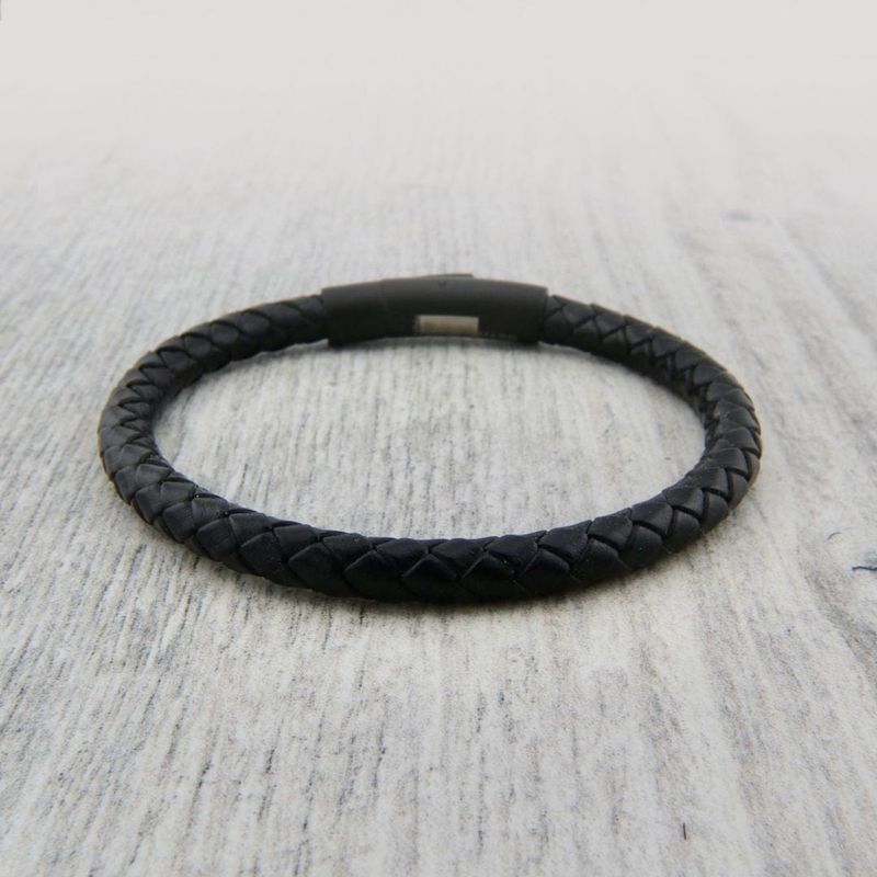 Bracelet Le Classique en cuir et acier