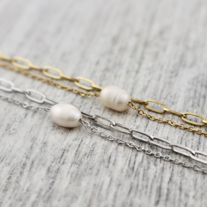 Bracelet Double Éclisse en acier