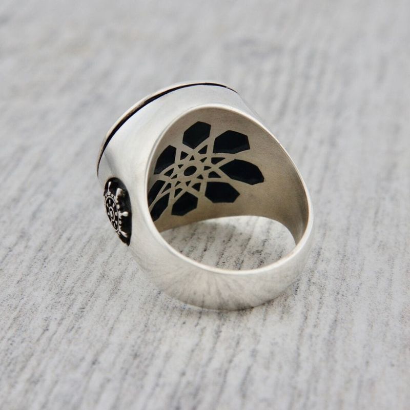 Bague Boussole en argent sterling