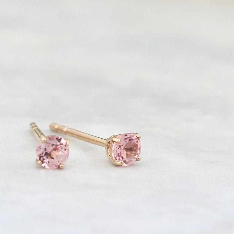 Boucles d'oreilles Classiques en or jaune 14K et saphirs