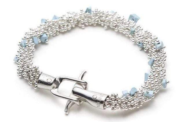 Bracelet ShikShok en argent et turquoises