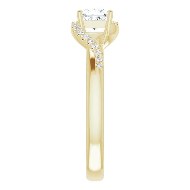 Bague Princesse en or 14K et diamants