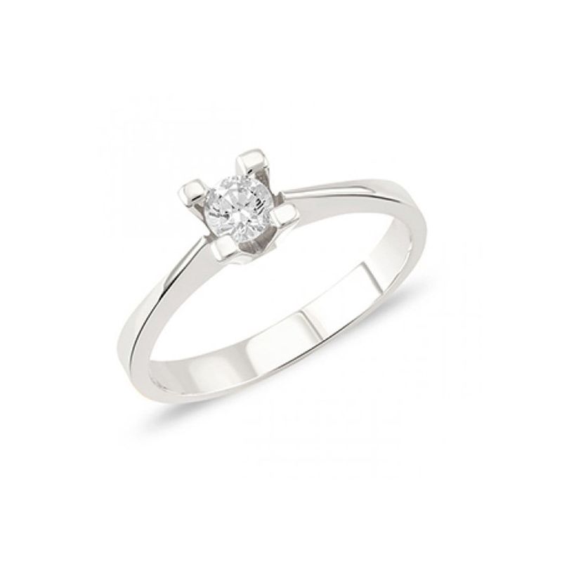 Bague Classique Solitaire en or 10K