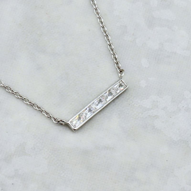 Collier Barre en argent sterling