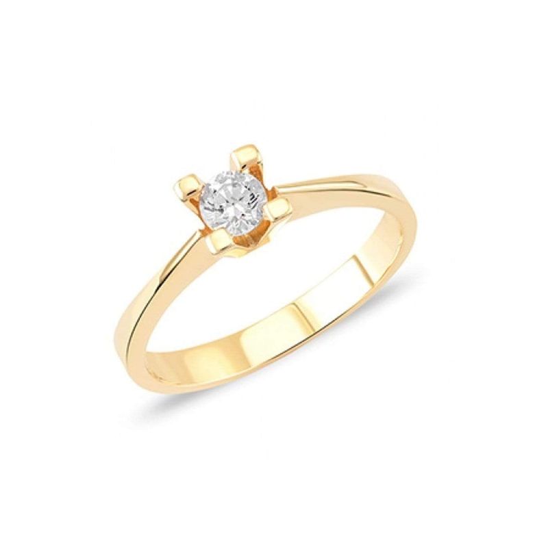 Bague Classique Solitaire en or 10K