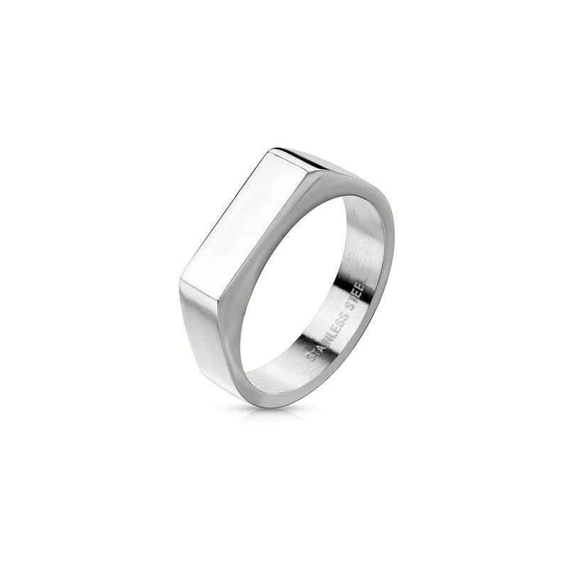 Bague chevalière Triomphe en acier
