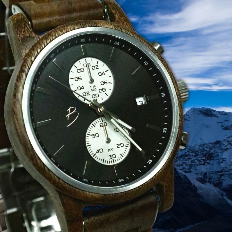 Montre Arnold en bois de noyer