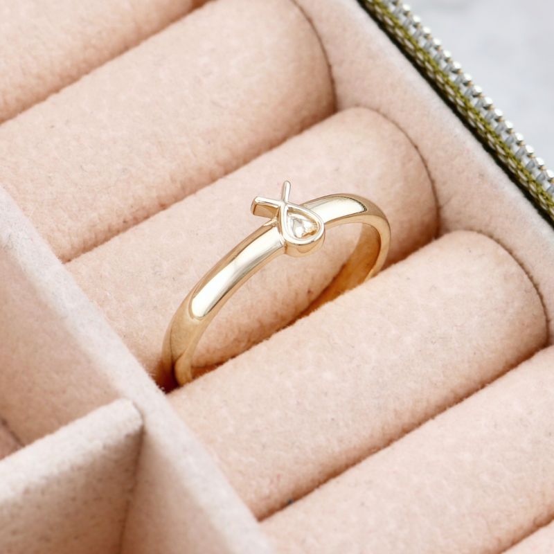 Bague 3D or 10K - 14K - 18K ou platine