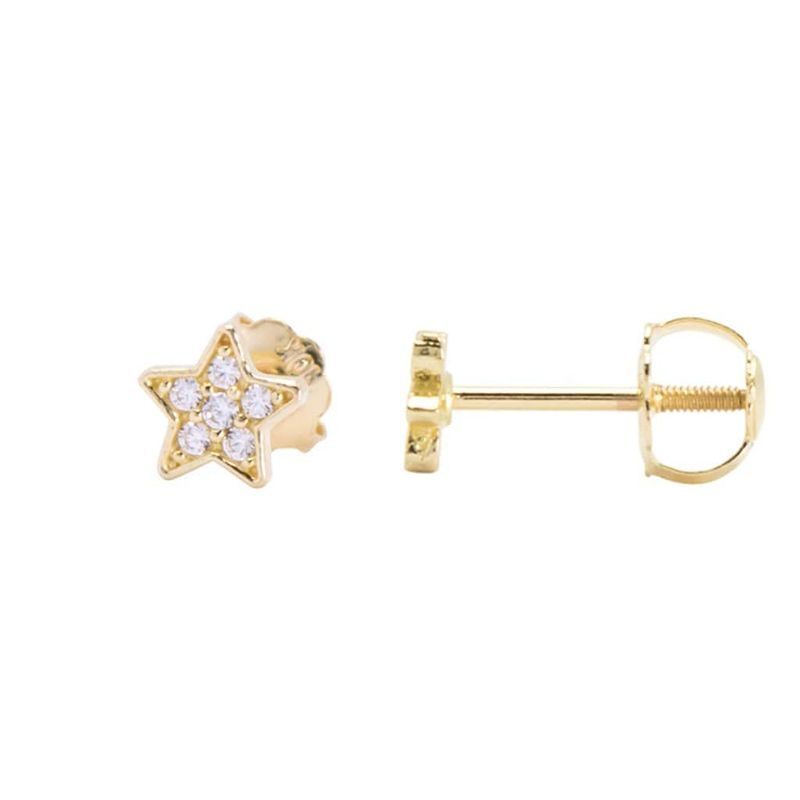 Boucles d'oreilles Étoiles en or 10K