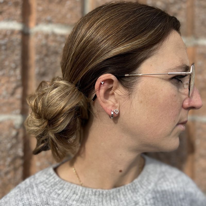 Boucles d'oreilles Huggies Minimalistes en argent sterling