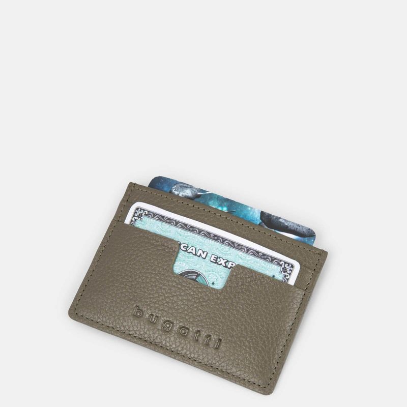 Porte-cartes avec protection RFID en cuir