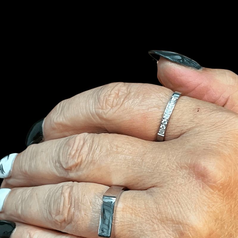 Bague chevalière Triomphe en acier