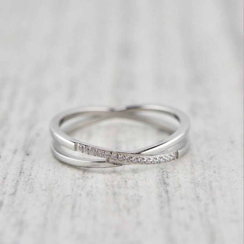 Bague La Croisé en acier