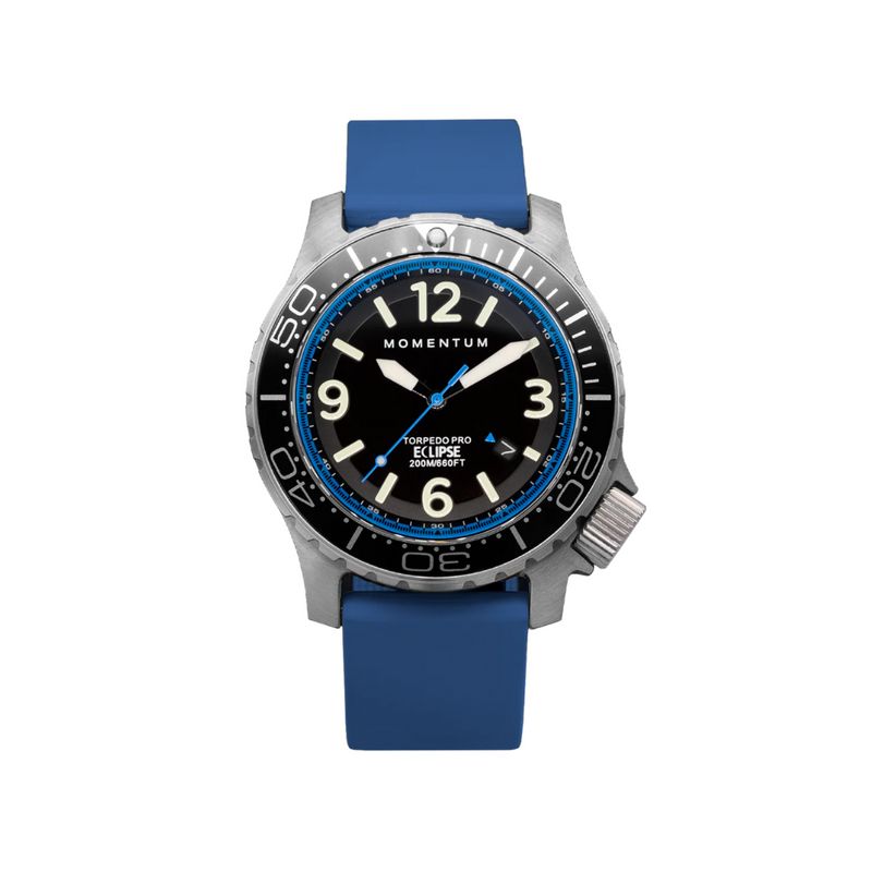 Montre à énergie solaire 44mm Torpedo bleu