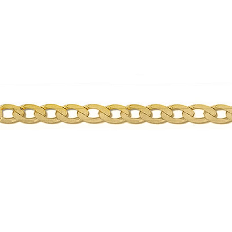 Bracelet Chaîne open curb 3.10mm en or jaune 10K 7,5 pouces