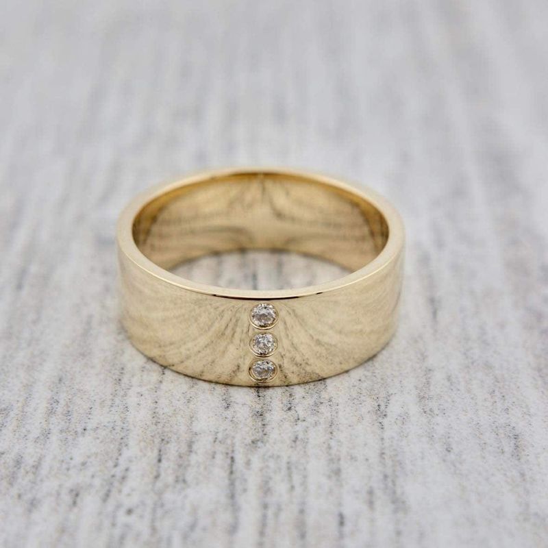 Bague jonc Urbain en or 14K - 18K et diamants