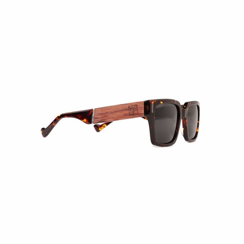 Lunette de soleil Expédition Ambre en bois