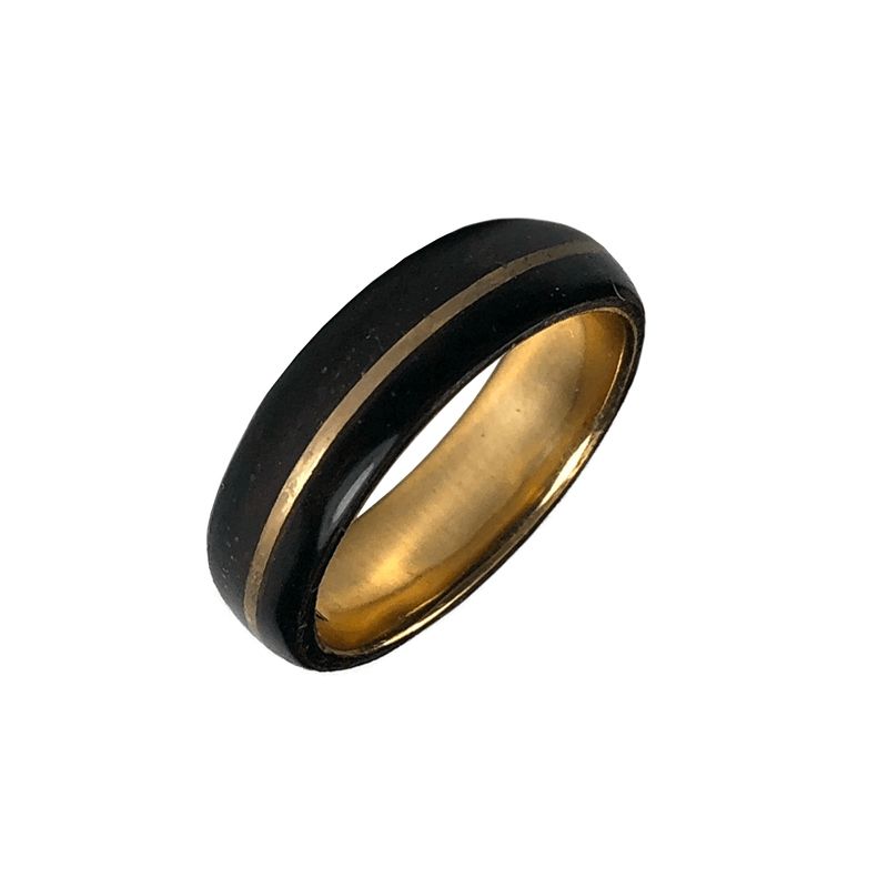 Bague en bois et or 14K & 18K personnalisée