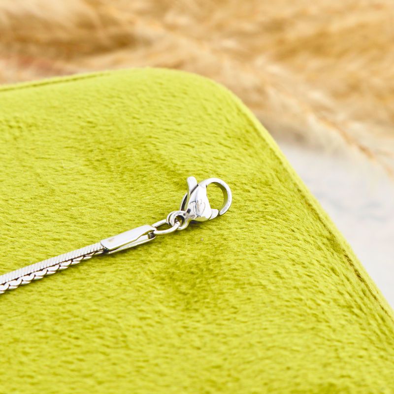 Bracelet de cheville double en acier
