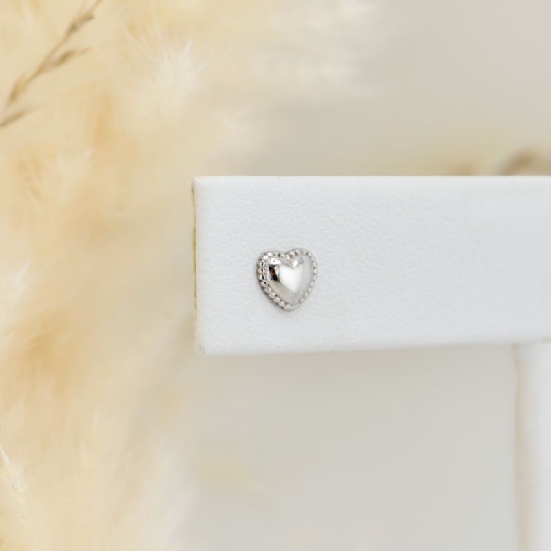 Boucles d'oreilles Coeurs en argent sterling