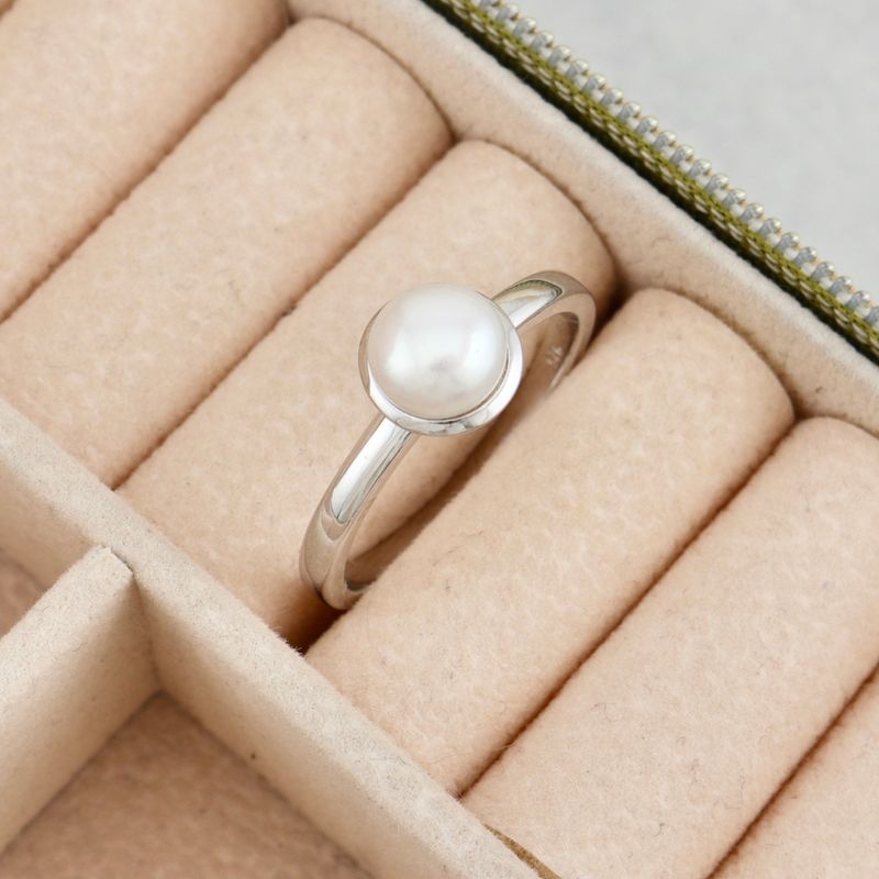 Bague Perle en argent sterling