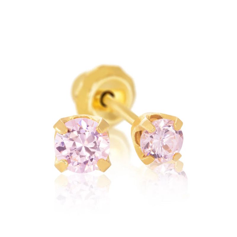 Boucles d'oreilles Classiques en or jaune 14K et saphirs