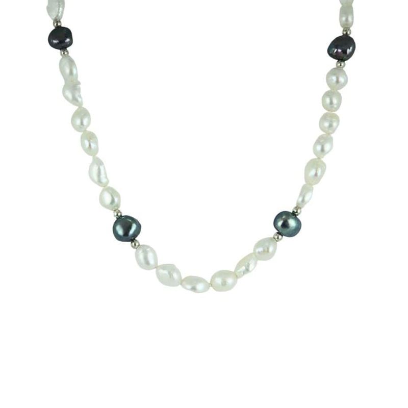 Collier de perles baroques Sérénité et argent sterling