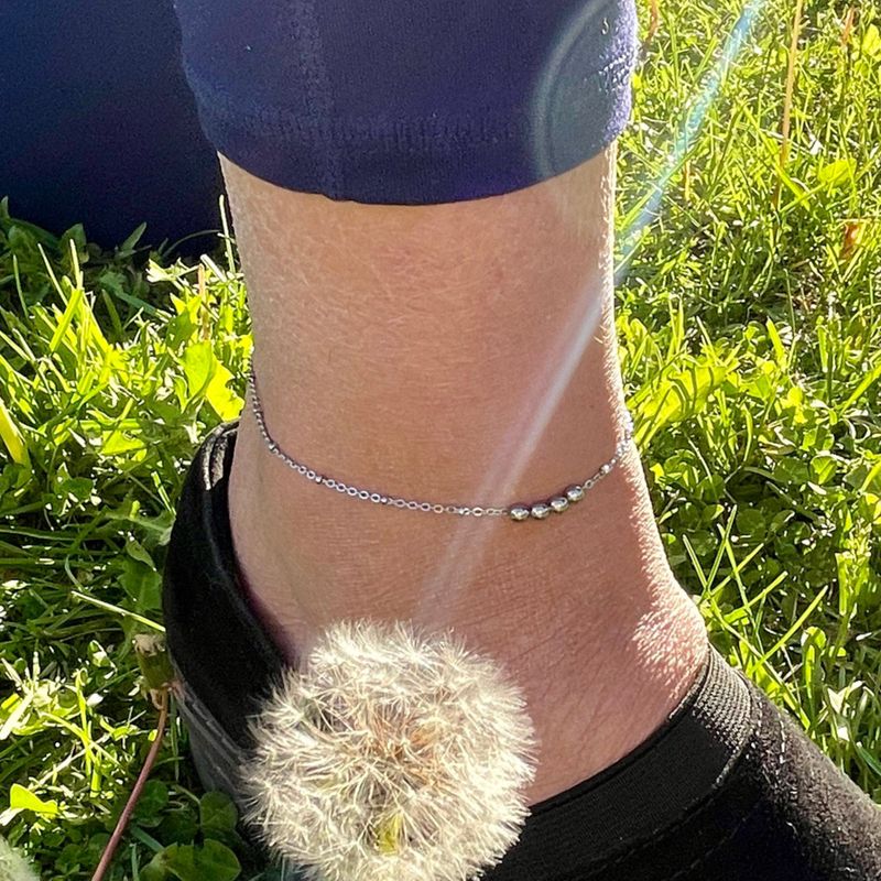 Bracelet de cheville Billes en acier