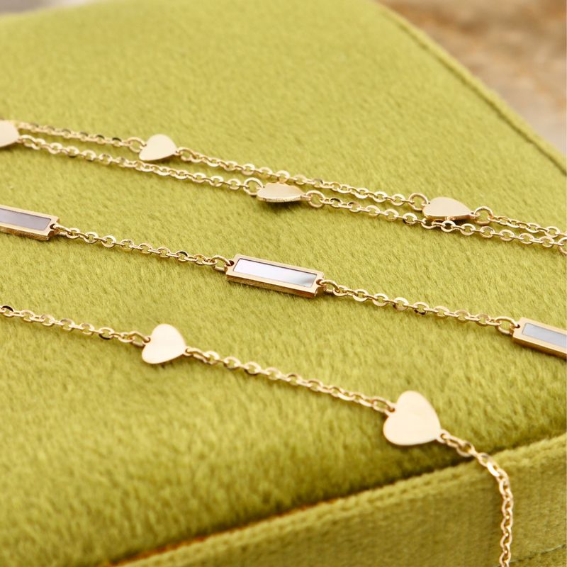 Bracelet Barres nacré en or 10K