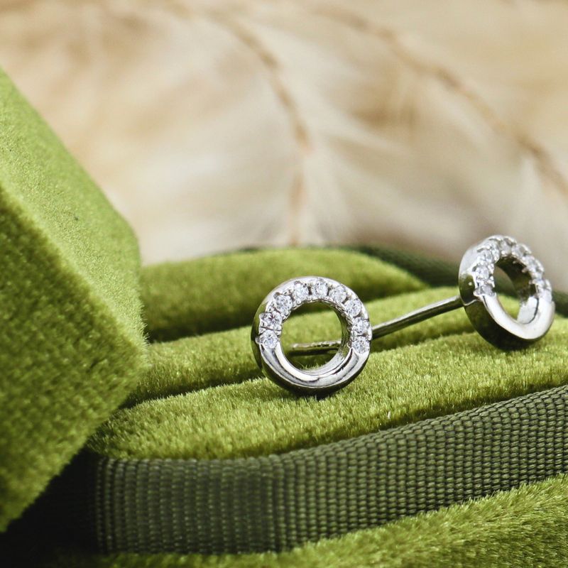 Boucles d'oreilles Cercle en argent sterling