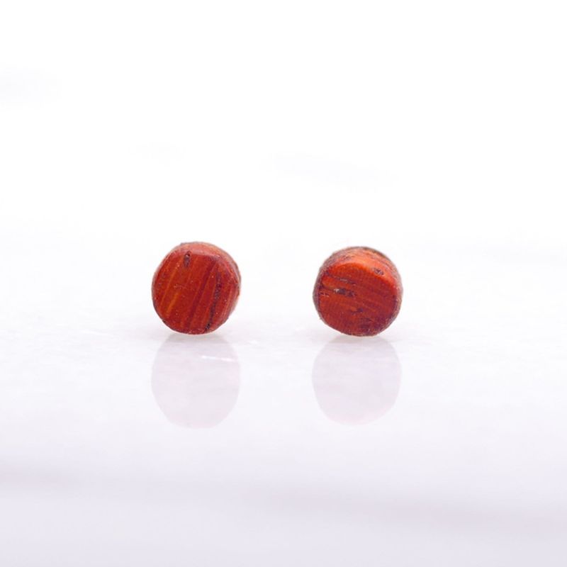 Boucles d'oreilles minimalistes en bois personnalisée