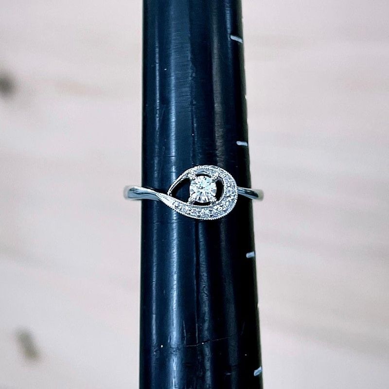 Bague en or 14K et diamants - 0,23 ctw