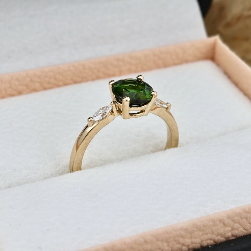 Bague Tourmaline et Diamants