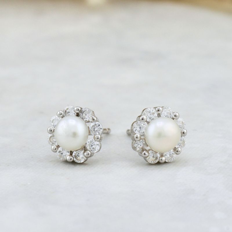 Boucles d'oreilles Perles en argent sterling