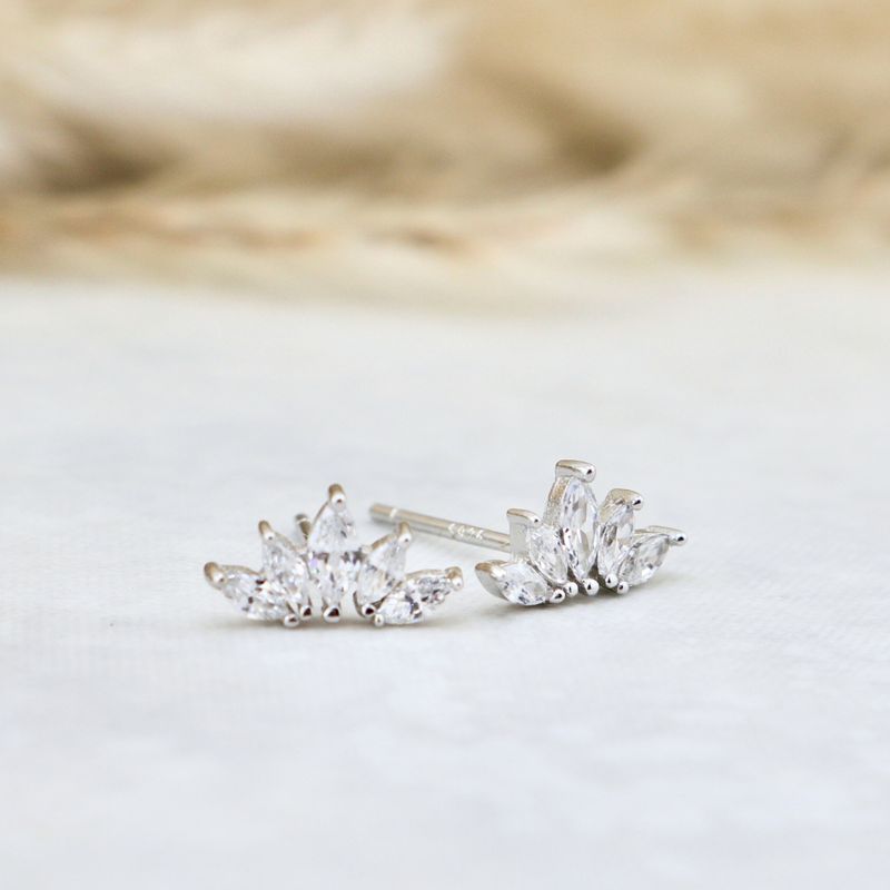 Boucles d'oreilles Marquise en argent sterling