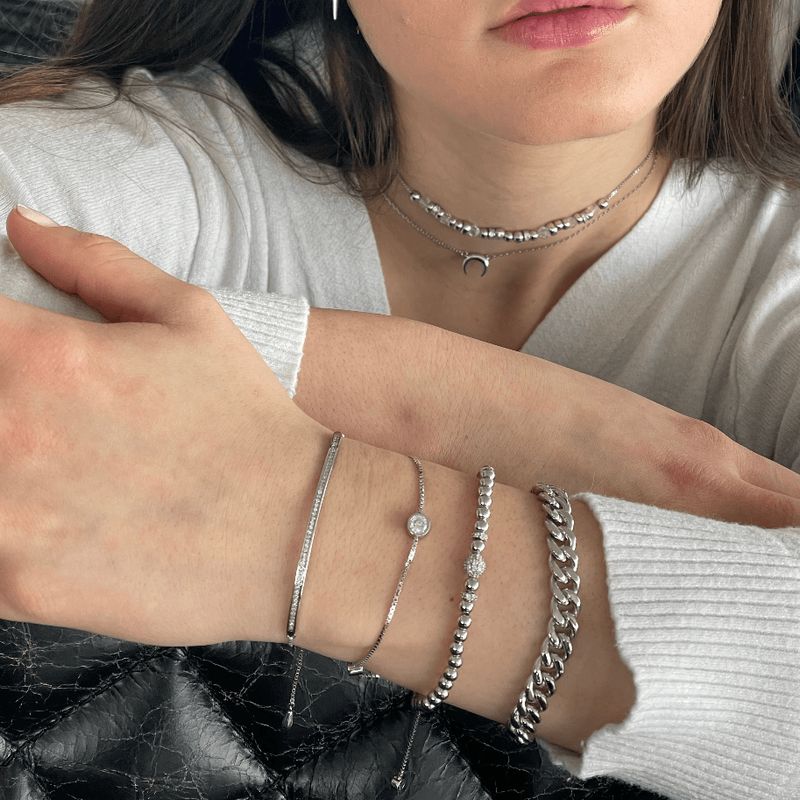 Bracelet Linéaire en argent sterling