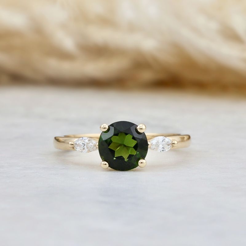 Bague Tourmaline et Diamants