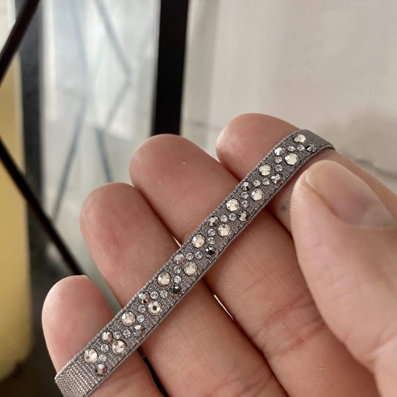 Bracelet en satin et Swarovski