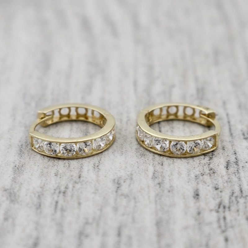 Boucles d'oreilles huggies Éclats en or 10K