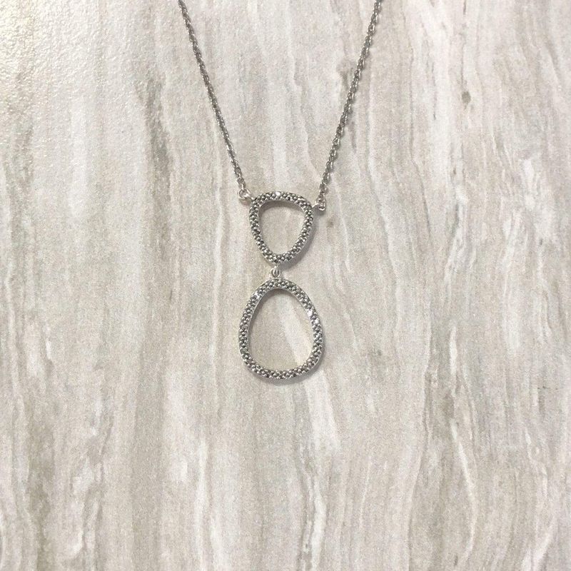 Collier en argent 925 et marcassites