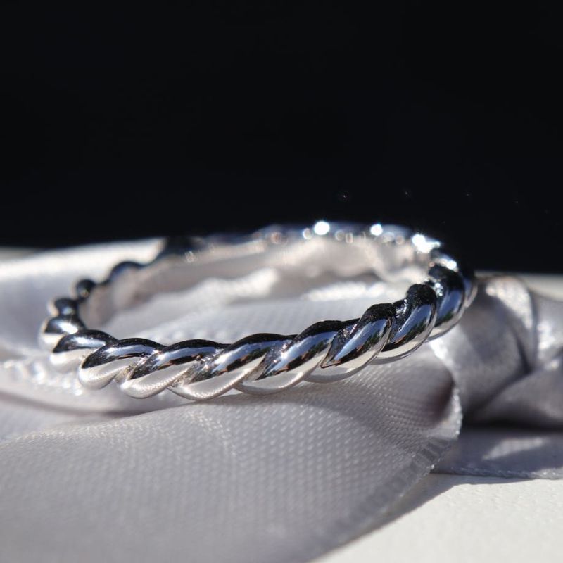 Bague Torsade en argent sterling