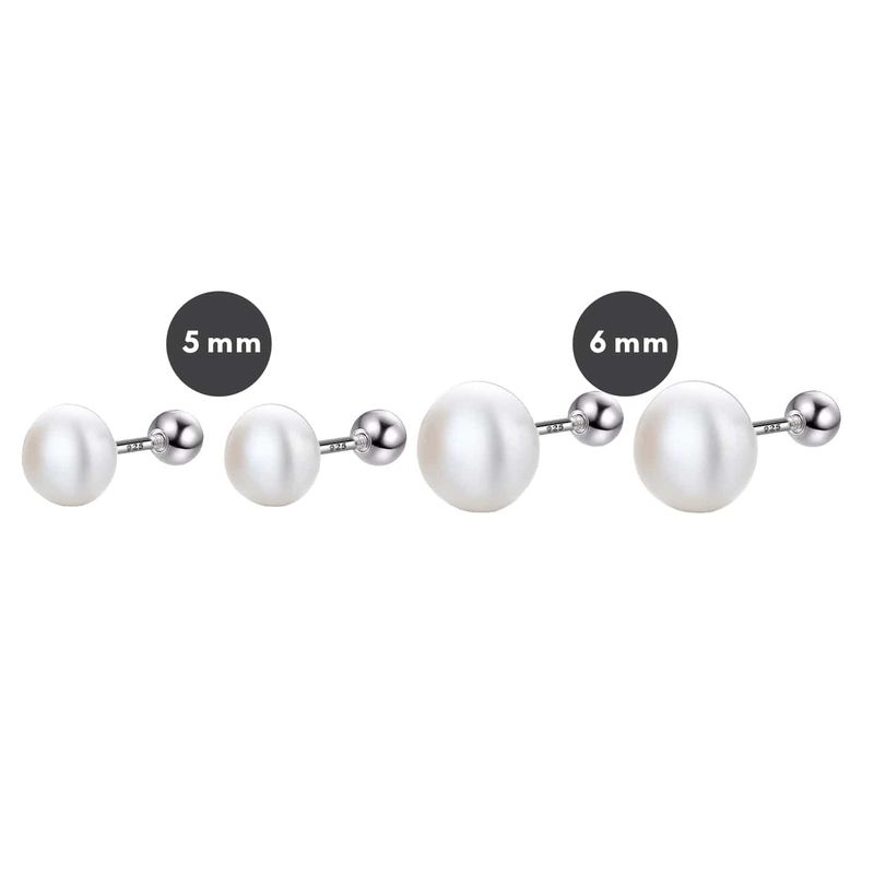 Boucles d'oreilles Perles en argent sterling