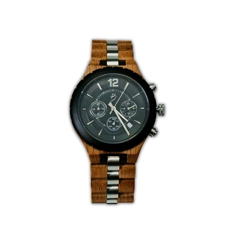 Montre Le Roy en bois de baril whisky recyclé
