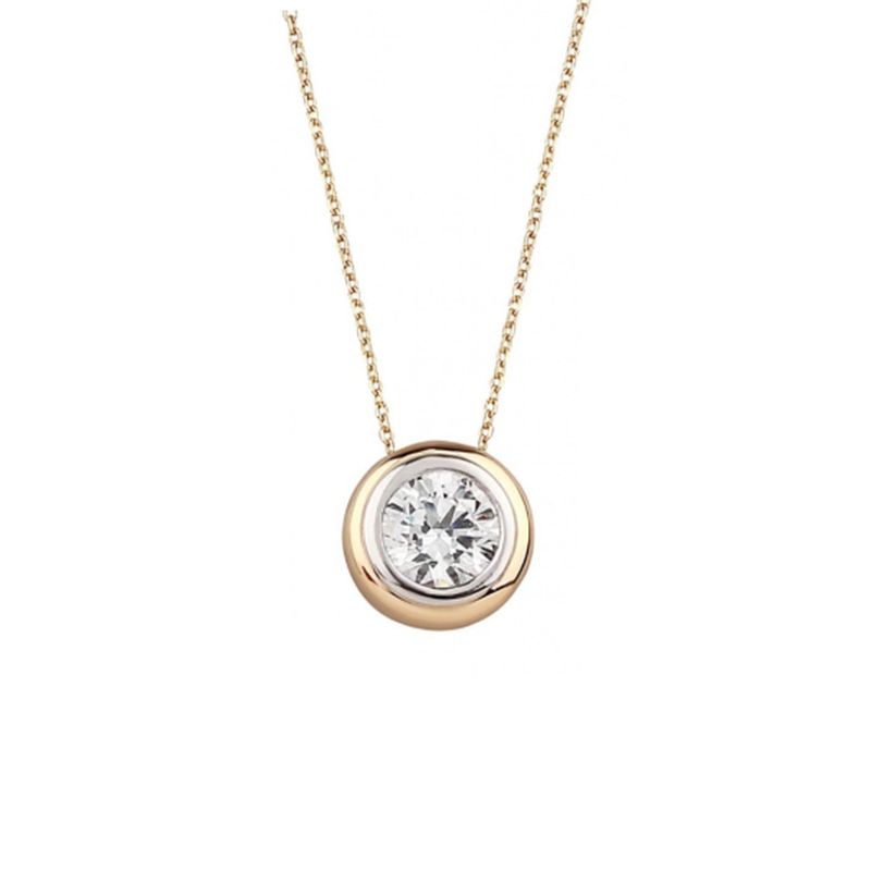 Collier Classique 2 tons en or 10K