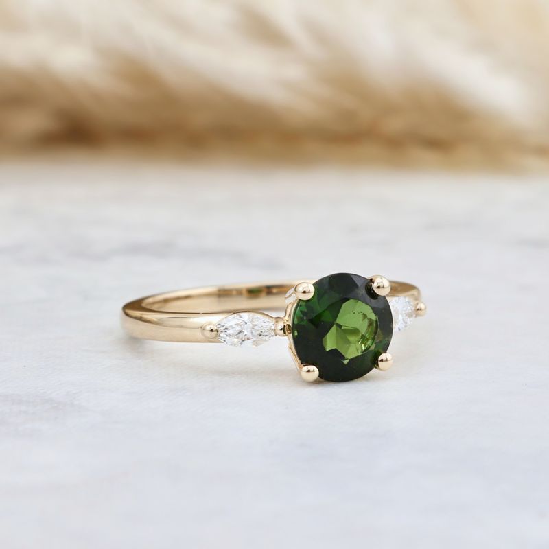 Bague Tourmaline et Diamants